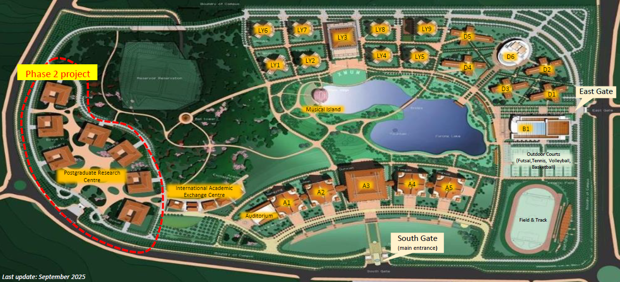 Xiamen University Malaysia Campus Map (Updated September 2025)