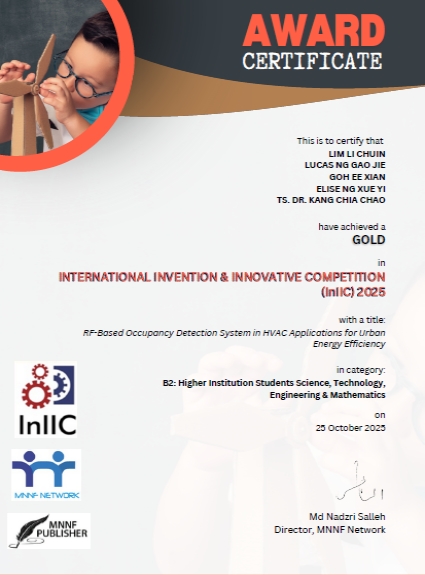 EEE Students Win Gold Award at International Invention and Innovative Competition