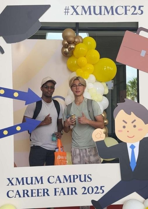 Abdifatah Ibrahim at Campus Career Fair